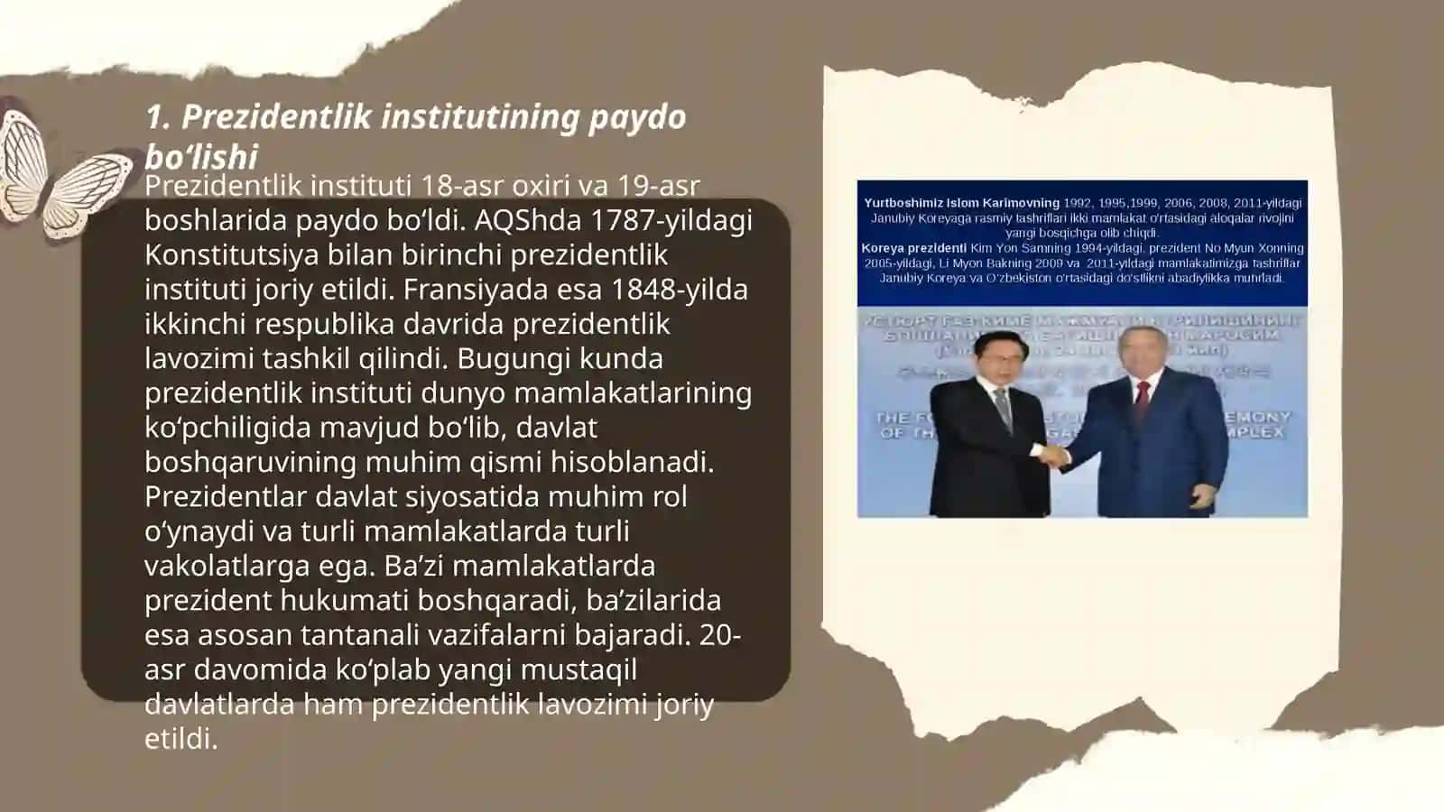 Prezidentlik institutining joriy etilishi 3