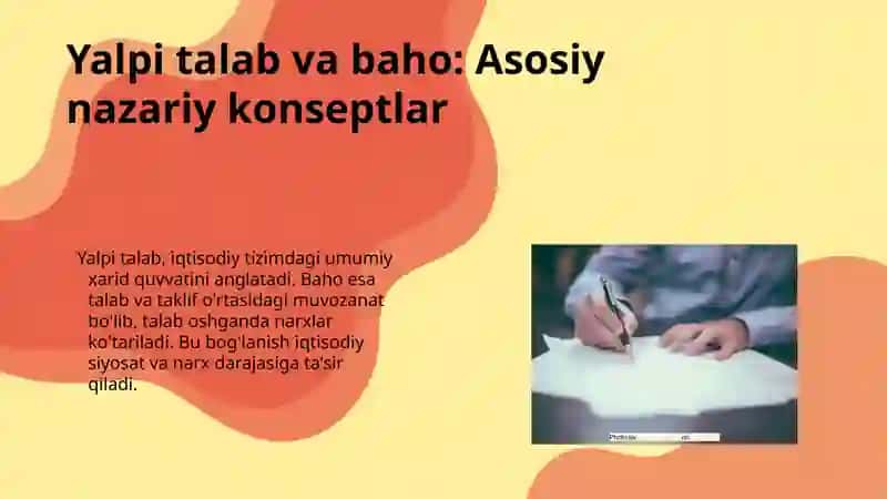 Yalpi talab va baho: Asosiy nazariy konseptlar 3