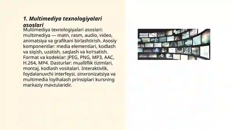 Multimediya texnologiyalari asoslari 3