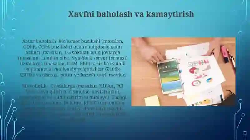 Ma'lumotlarni boshqarish va muvofiqlik 3
