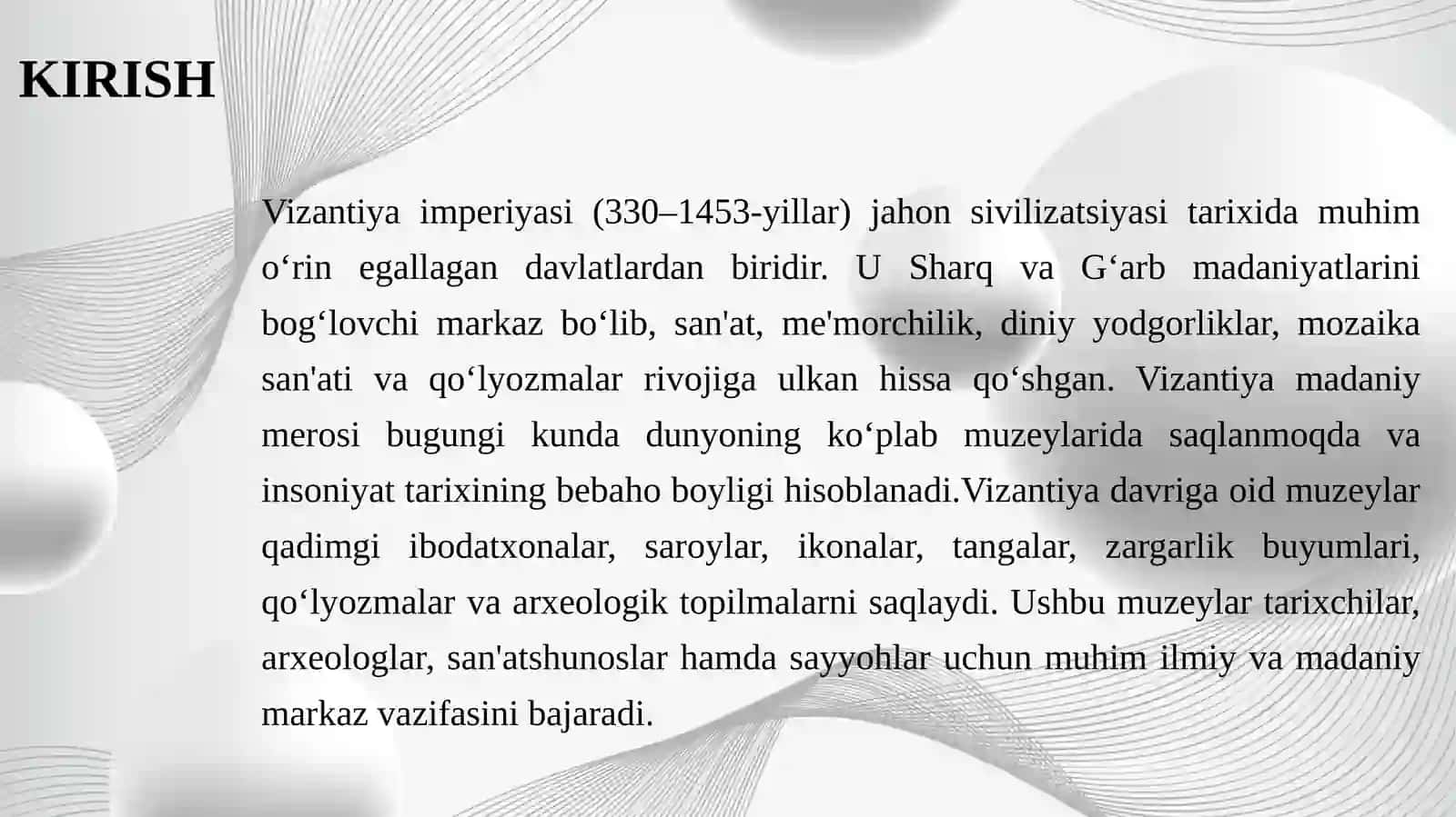 Vizantiya tarixiga oid muzeylar. 3
