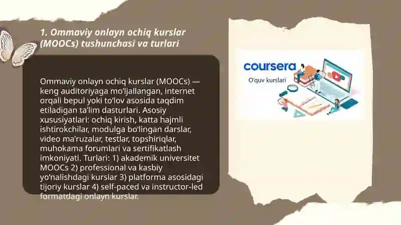 Ommaviy onlayn ochiq kurslar (MOOCs) tushunchasi va turlari 3