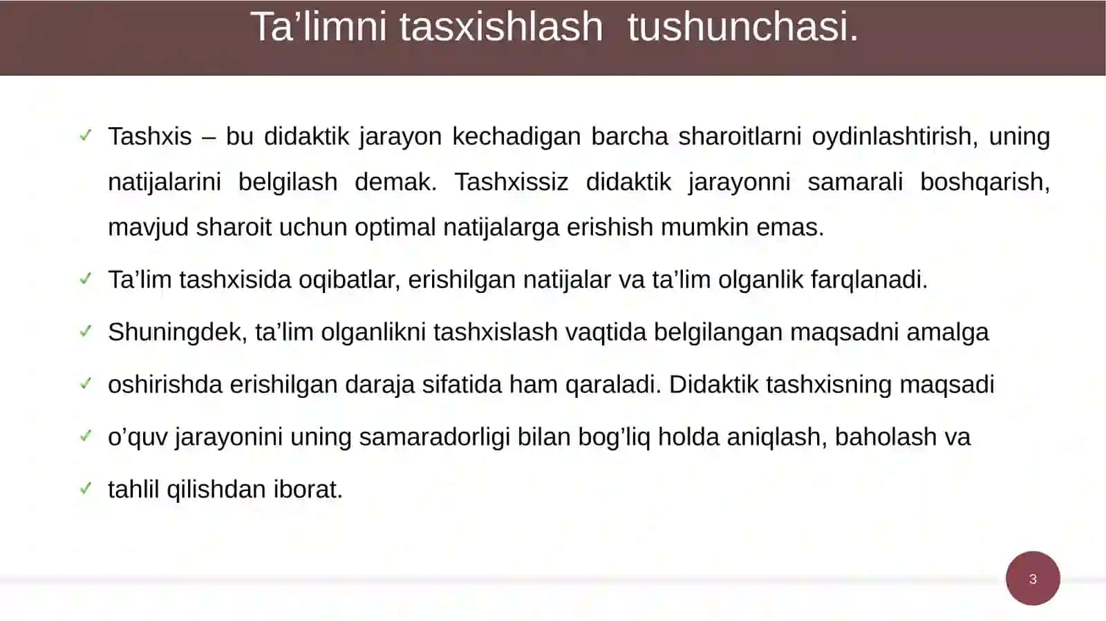 Boshlang‘ich sinf o‘quvchilarining tarkibi va tayyorgarlik darajasiga qo‘yiladigan talablar 3