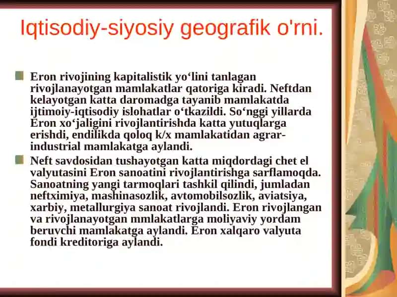 Jahon tarixdan Qadimgi Eron iqtisodiyoti tarixi 3