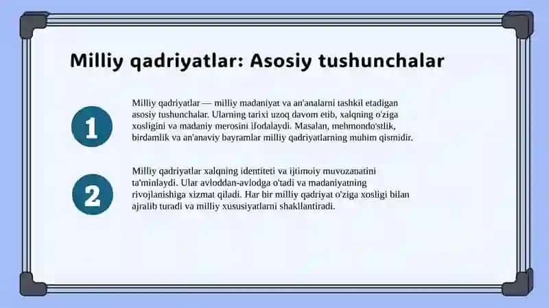 Milliy qadriyatlar 3