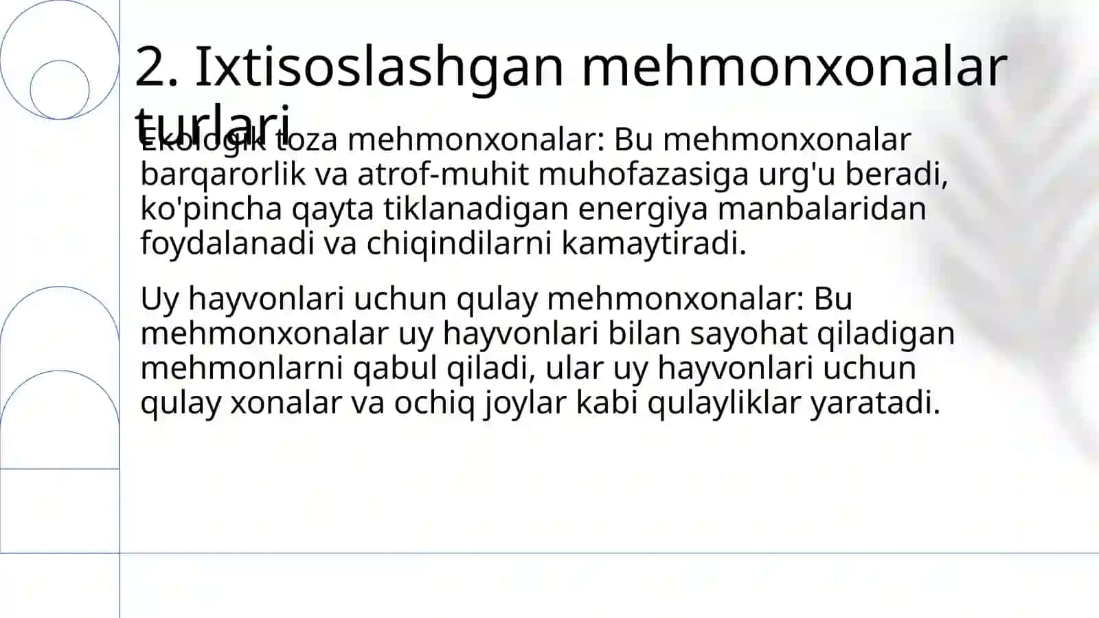 Ixtisoslashgan Mehmonxonalarni Tashkil Etish Geografiyasi 3