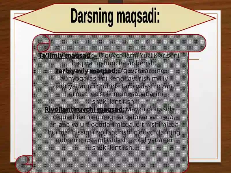 Yuzliklar 3