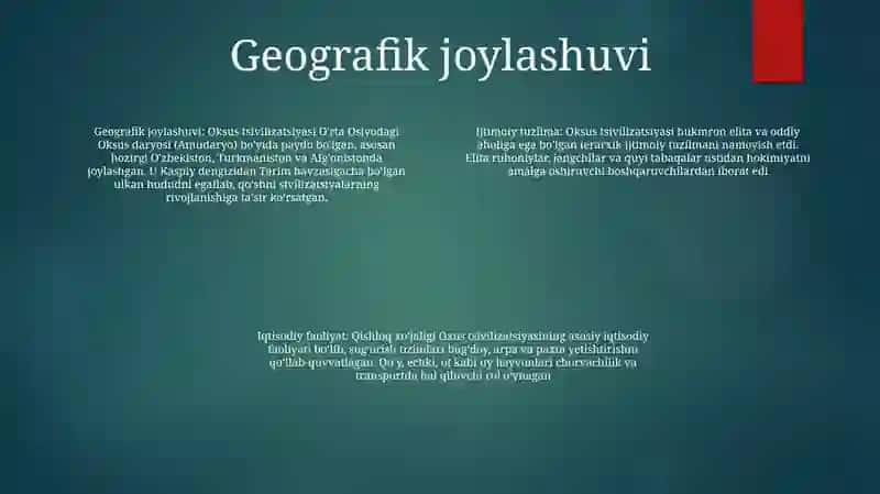 Oks Sivilizatsiyasining Ijtimoiy Xarakteri 3