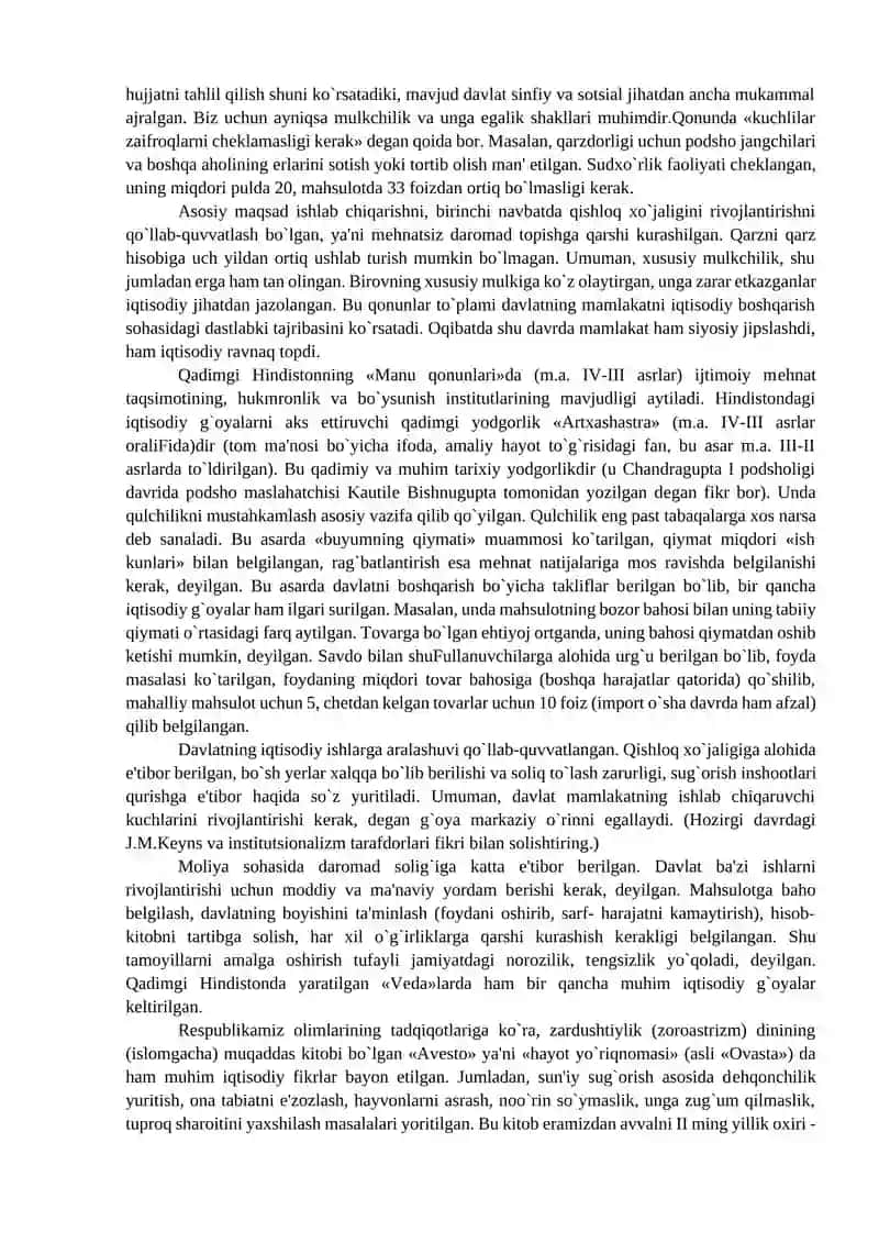 Qadimgi Sharq iqtisodiy qarashlari 3