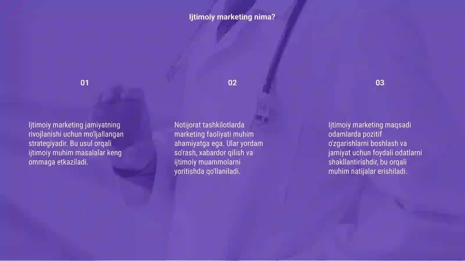 Ijtimoiy marketing va notijorat tashkilotlarda marketing 3