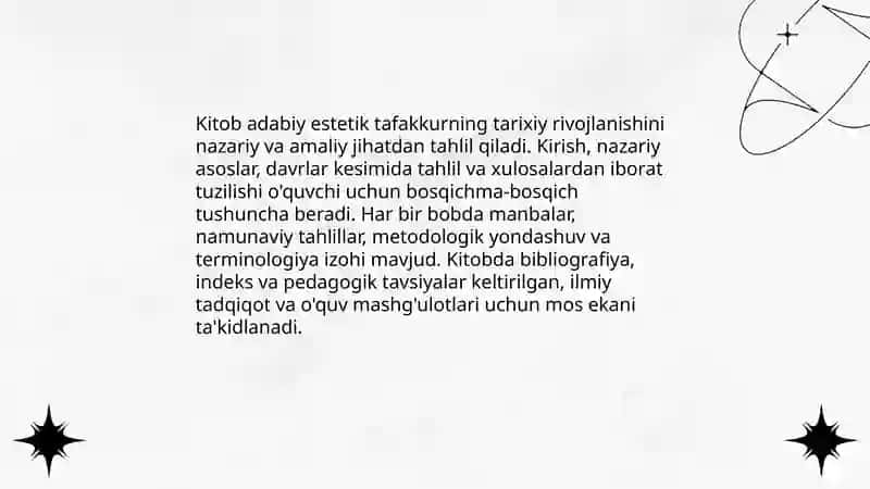 Adabiy estetik tafakkur tarixi 3