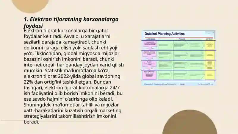 Elektron tijoratning korxonalarga foydasi 3
