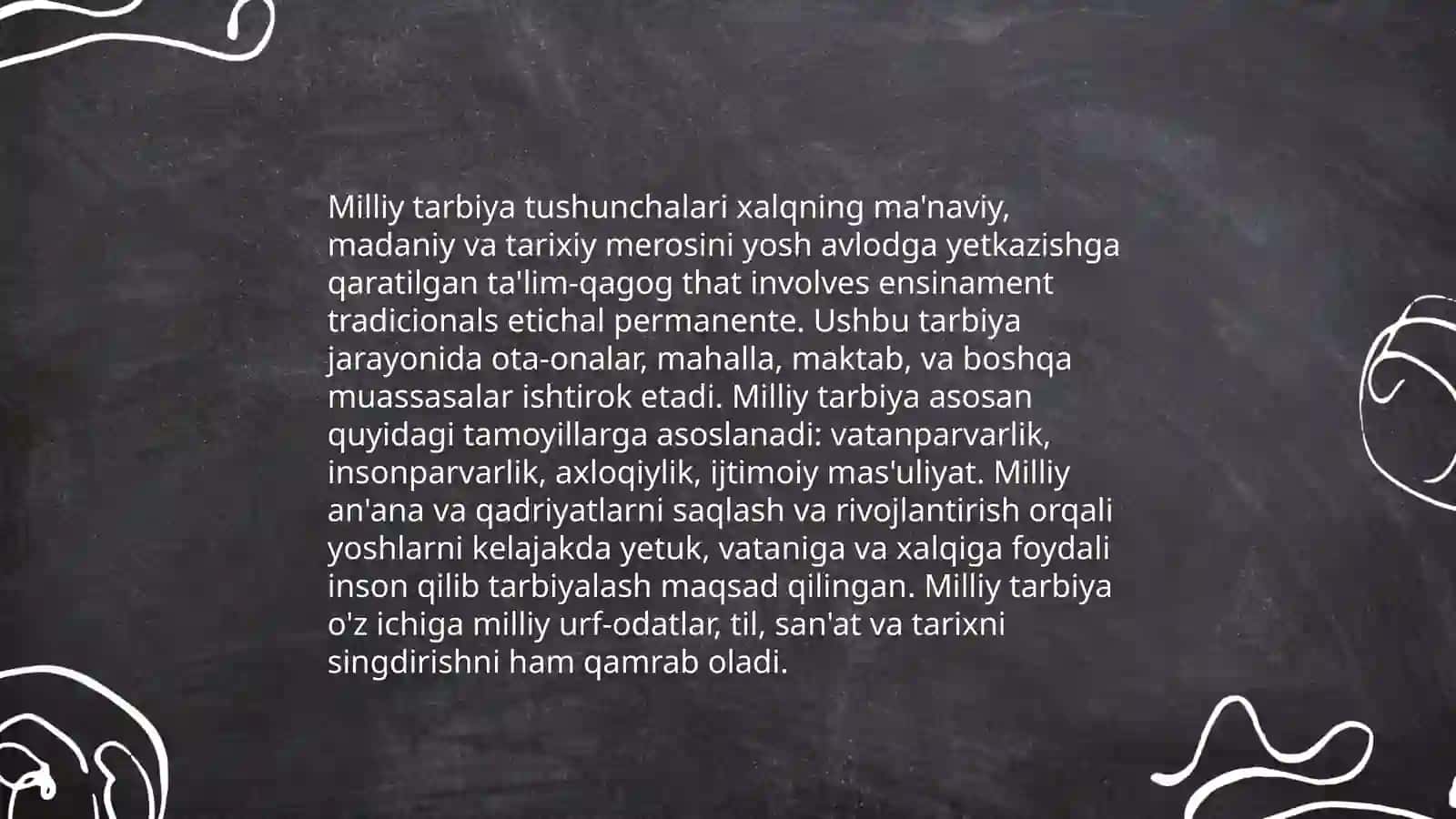 Milliy tarbiyaning mazmuni va uni takomillashtirish 3