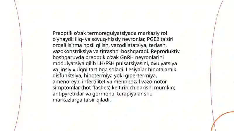 Gipotalamus o'zaklari va ularning klinikadagi ahamiyati 3