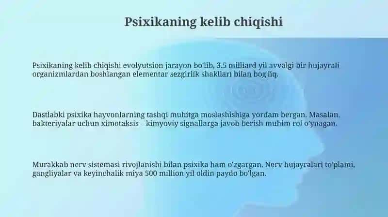 Psixika haqida umumiy tushuncha 3