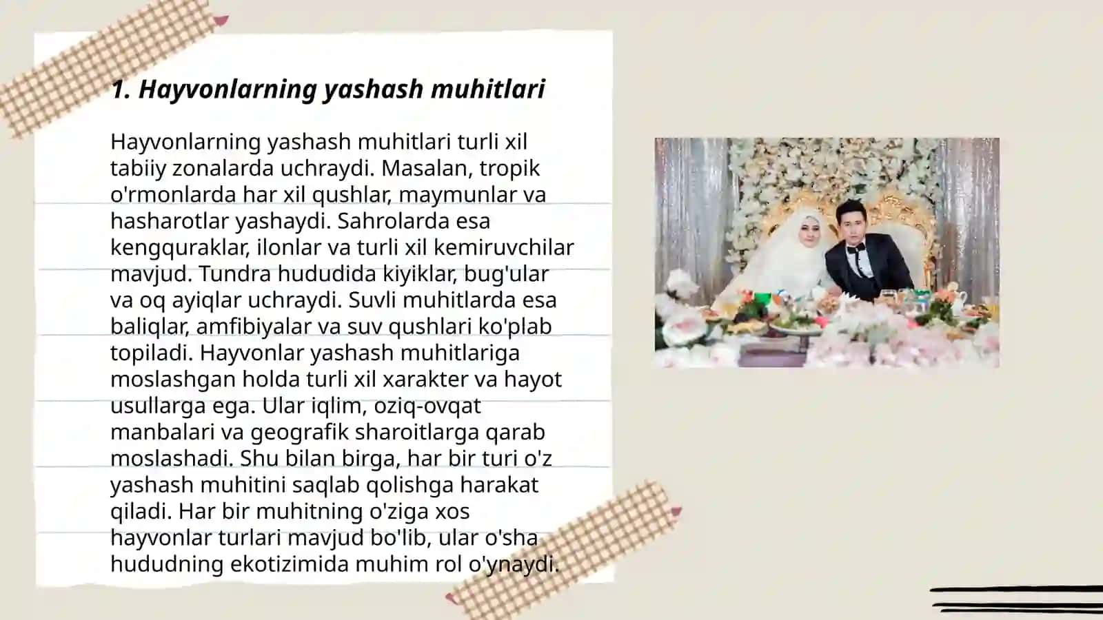 Hayvonot olamining yashash tarzi,ko'payishi,tarqalishi va turlari 3