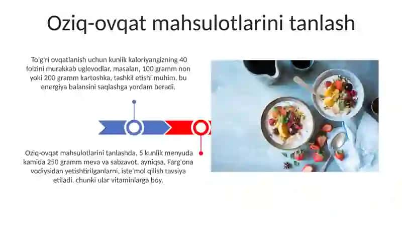Toʻgʻri ovqatlanish ratsionalini yaratish 3