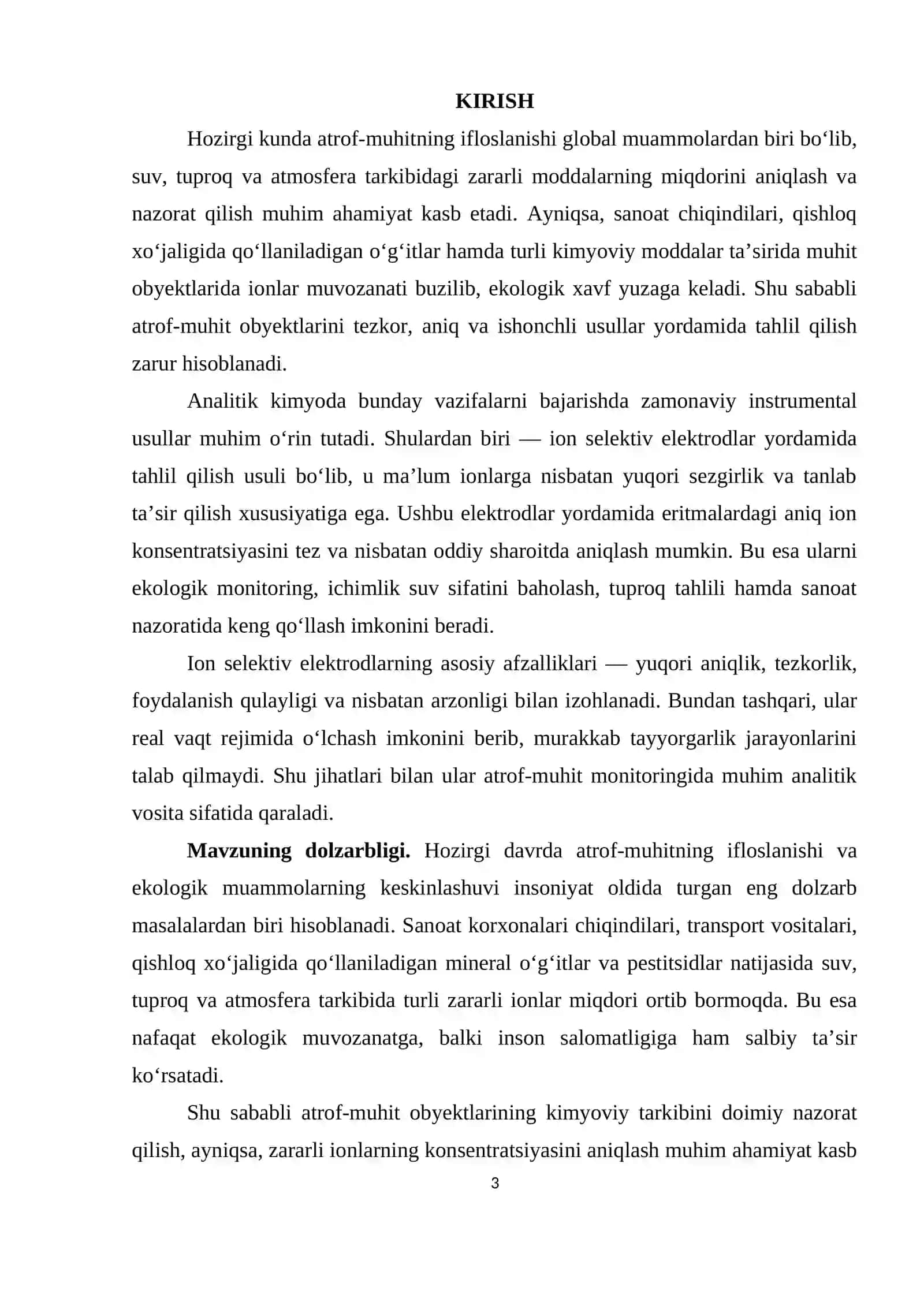 Ion selektiv elektrodlarning atrof 3