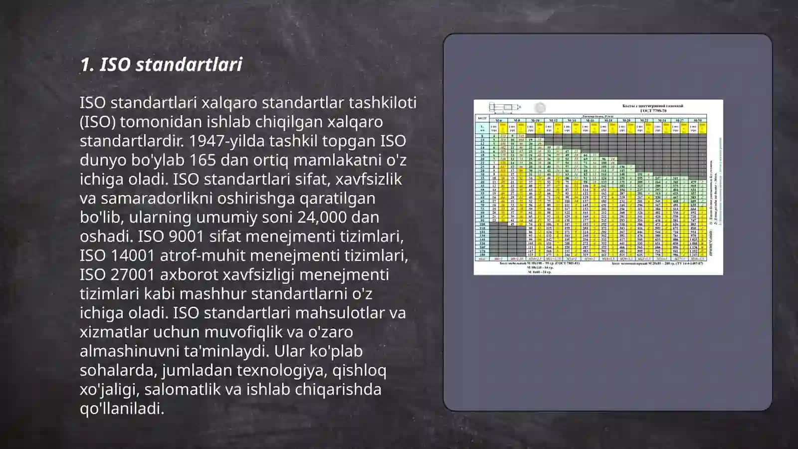 Standartlashtirish boyicha xalqaro ISO federatsiyasi 3
