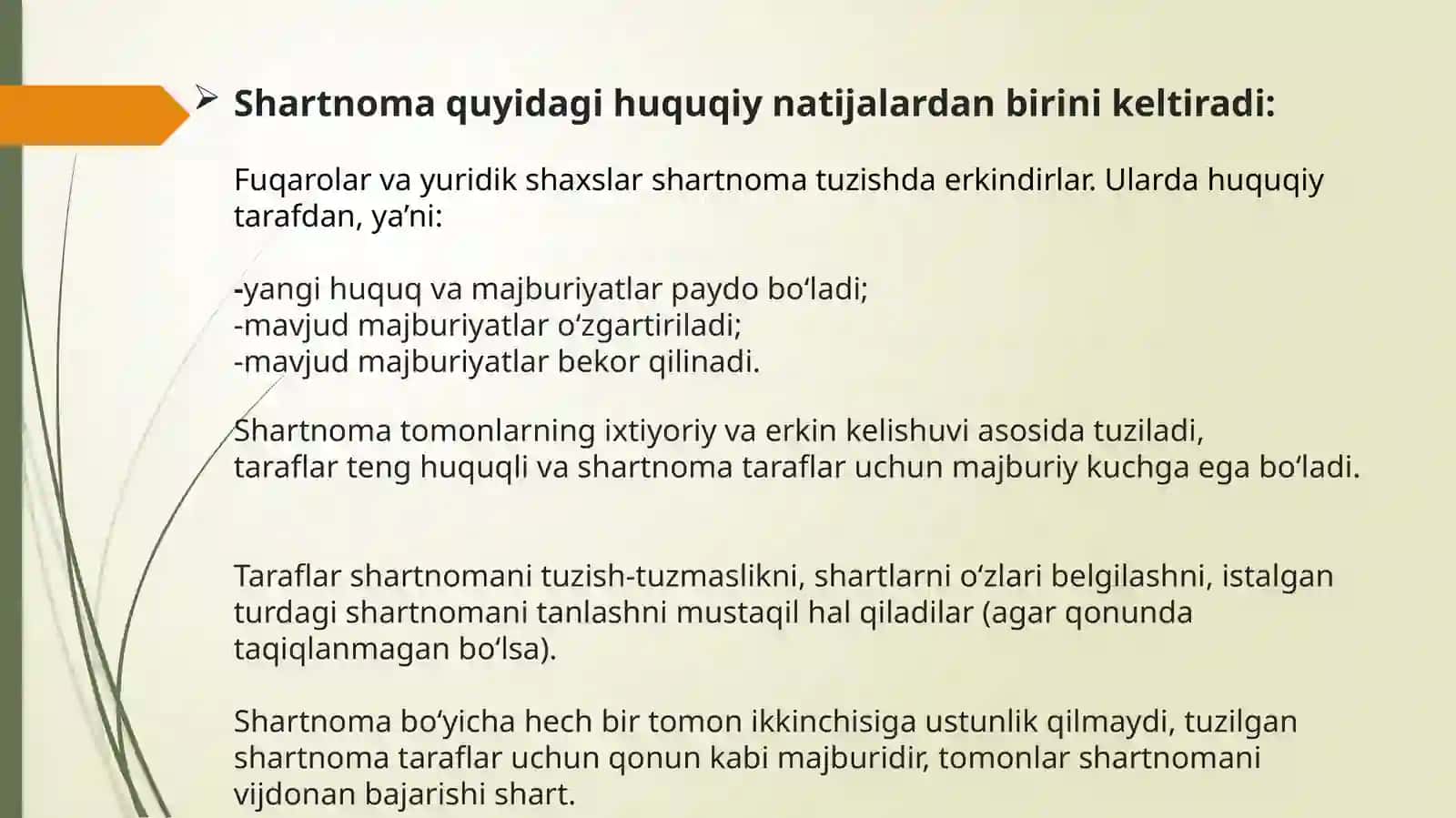 SHARTNOMA TUSHUNCHASI VA SHARTLARI 3