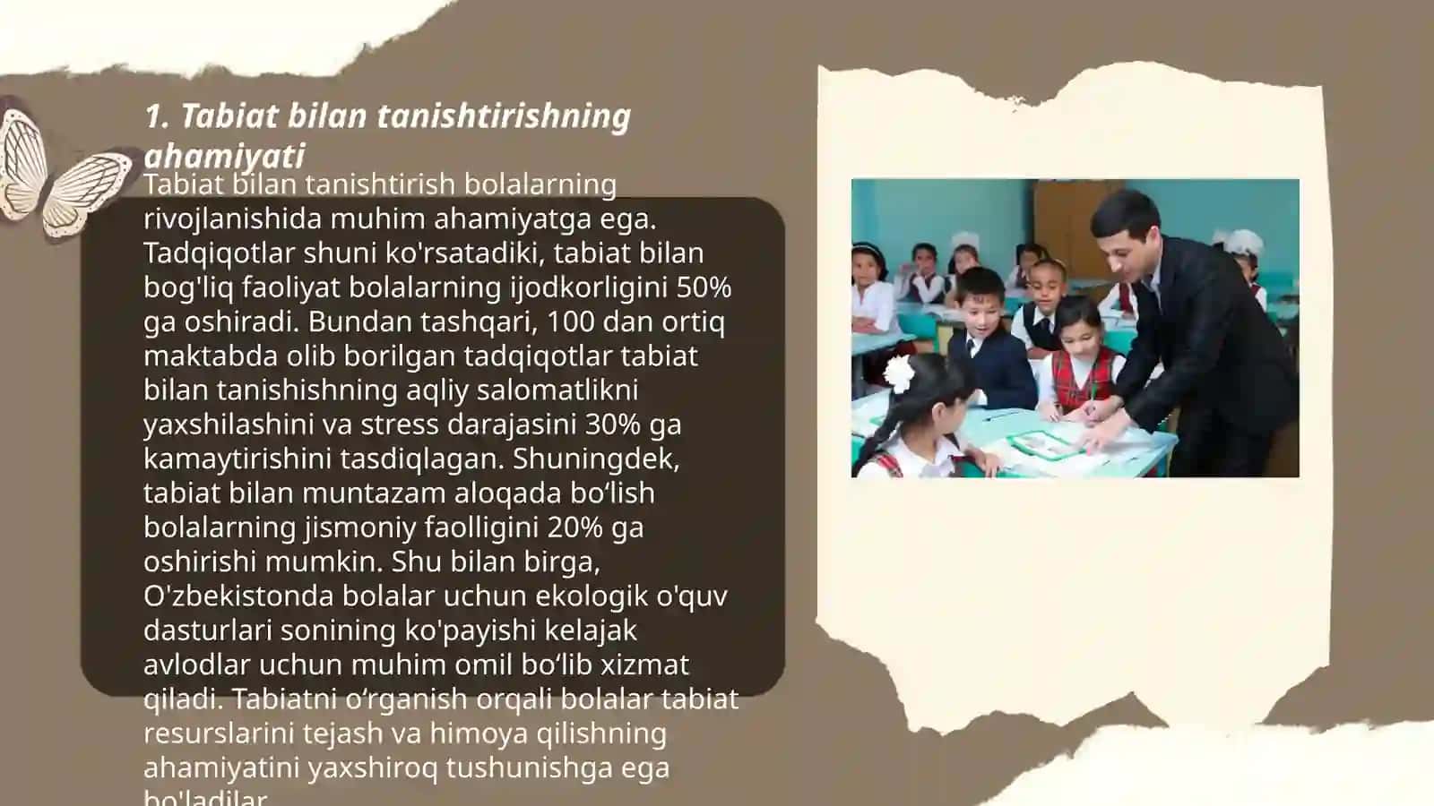 Tabiat bilan tanishtirish asosida tarbiya turlarini rivojlantirishning mohiyati 3