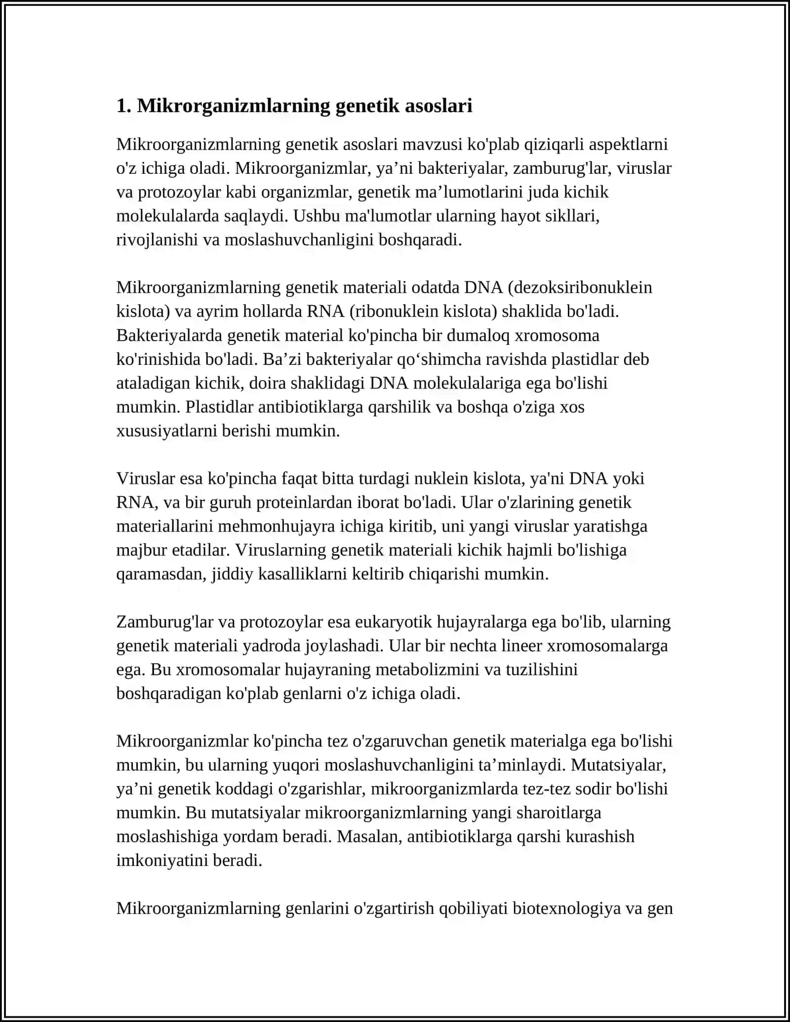 MIKROORGANIZMLAR GENETIKASI 3