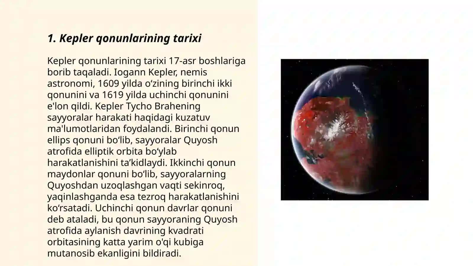 Kepler qonunlari 3