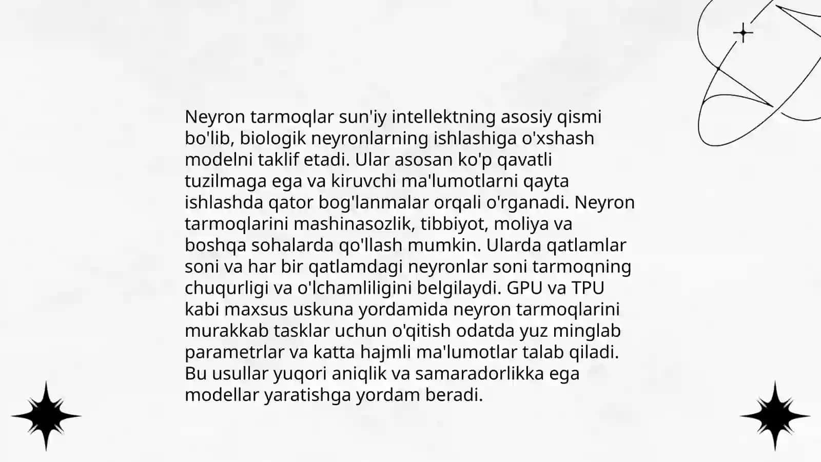 Deep Learning va konvolyutsion neyron tarmoqlar 3