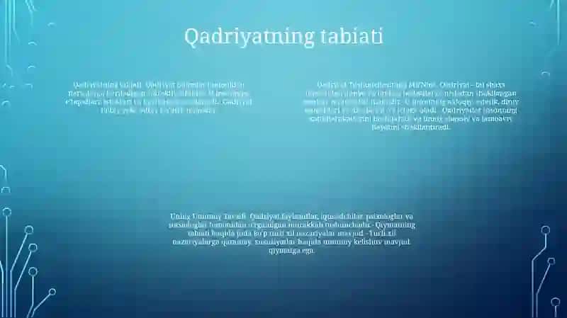 Qadriyat Tushunchasining MaʼNosi Va Uning Umumiy Tavsifi 3