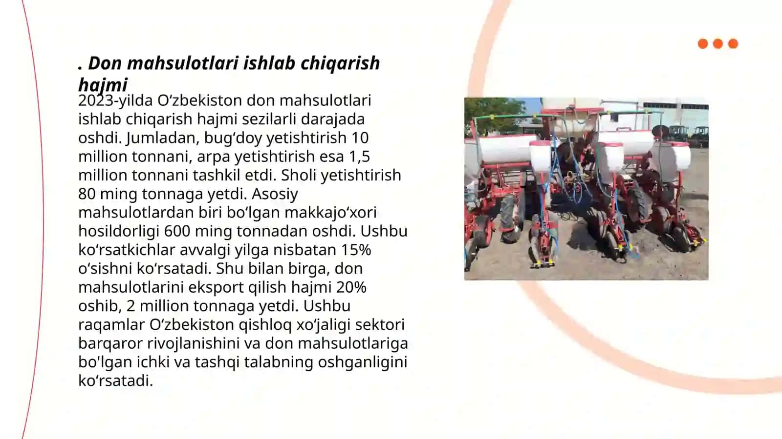 Shvetsariya qishloq xo’jaligi statistikasi 3