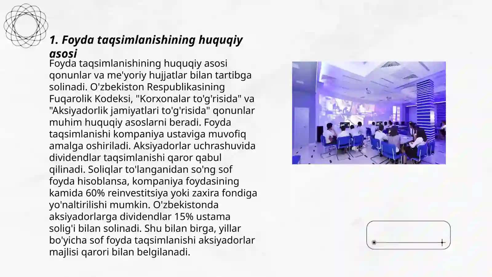 Foyda taqsimlanishi va ishlatilishi 3