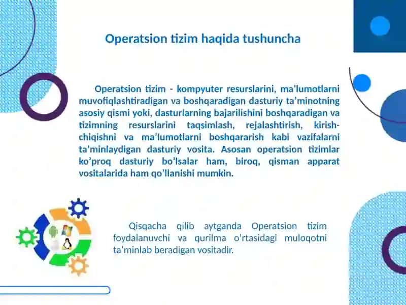 Zamonaviy Operatsion Tizimlar Tahlili 3
