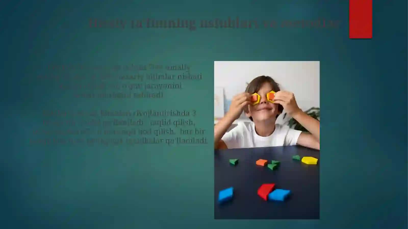 Sensor tarbiyaning pedagogik -psixolagik asoslari 3