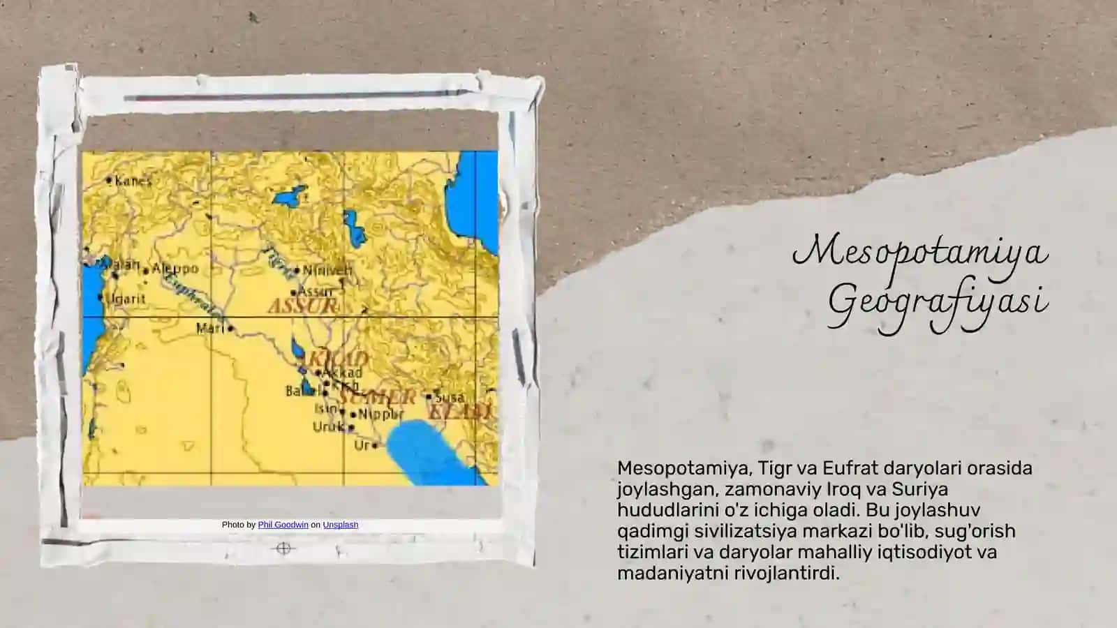 Engqadimgi Mesopotamiya. Ilktabaqaviy jamiyat shakllanishining shart-sharoitlari 3