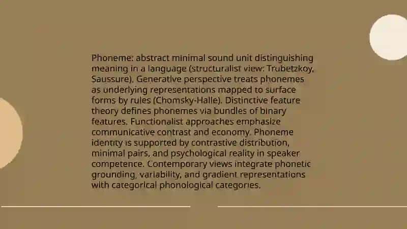Phoneme Theory 3