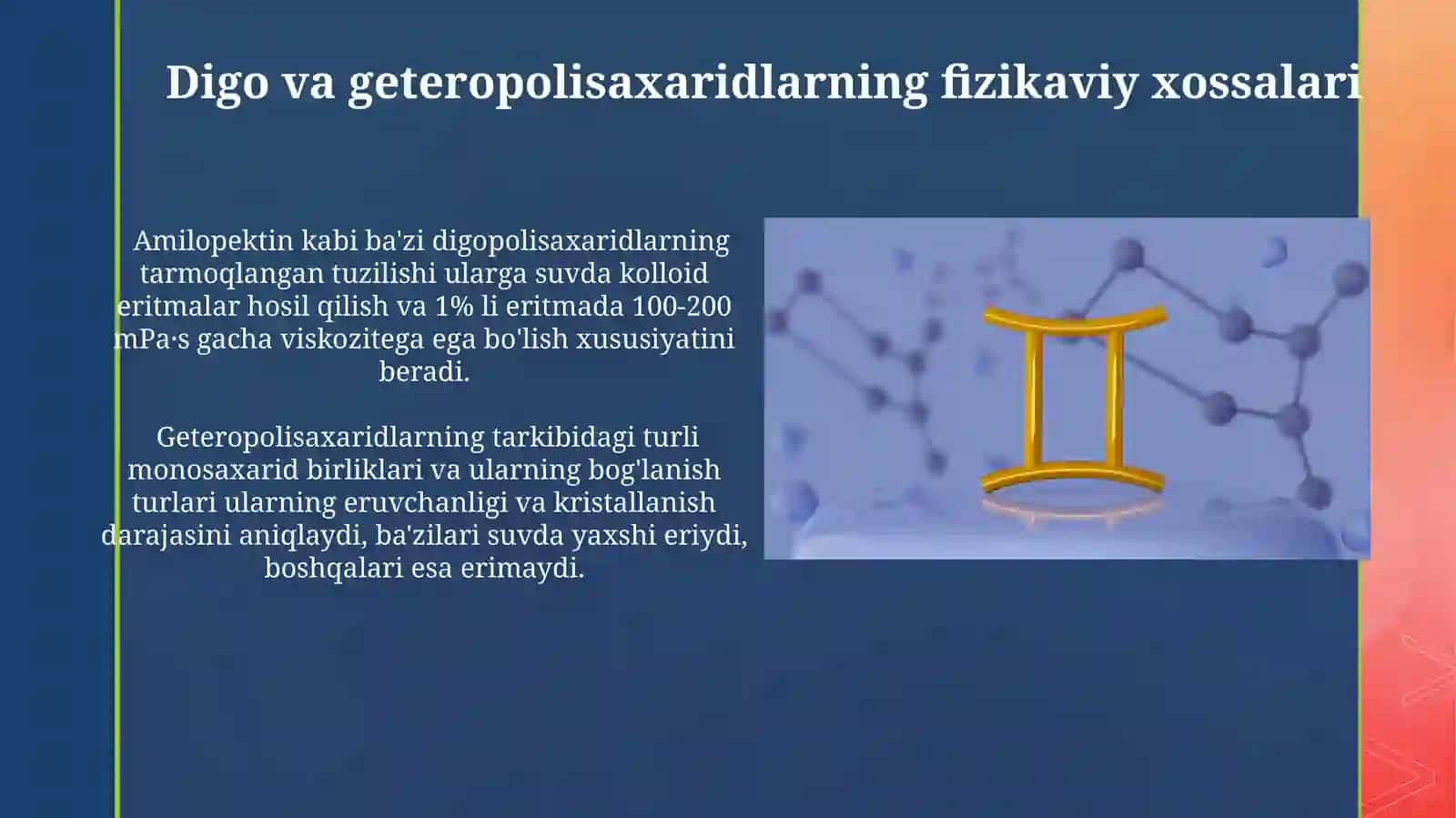 Di gomo va geteropokisaxaridlar tuzulishi va xossalari 3