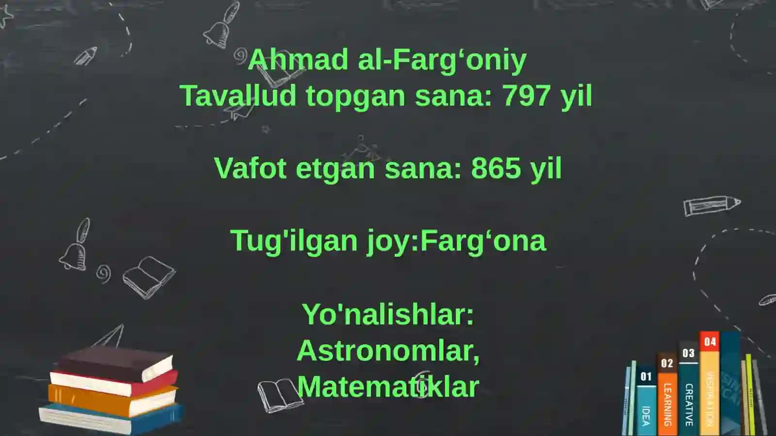 Ahmadal-Farg'oniy va uning Samoviy harakatlar va umumiy ilmi nujum kitobi asari 3