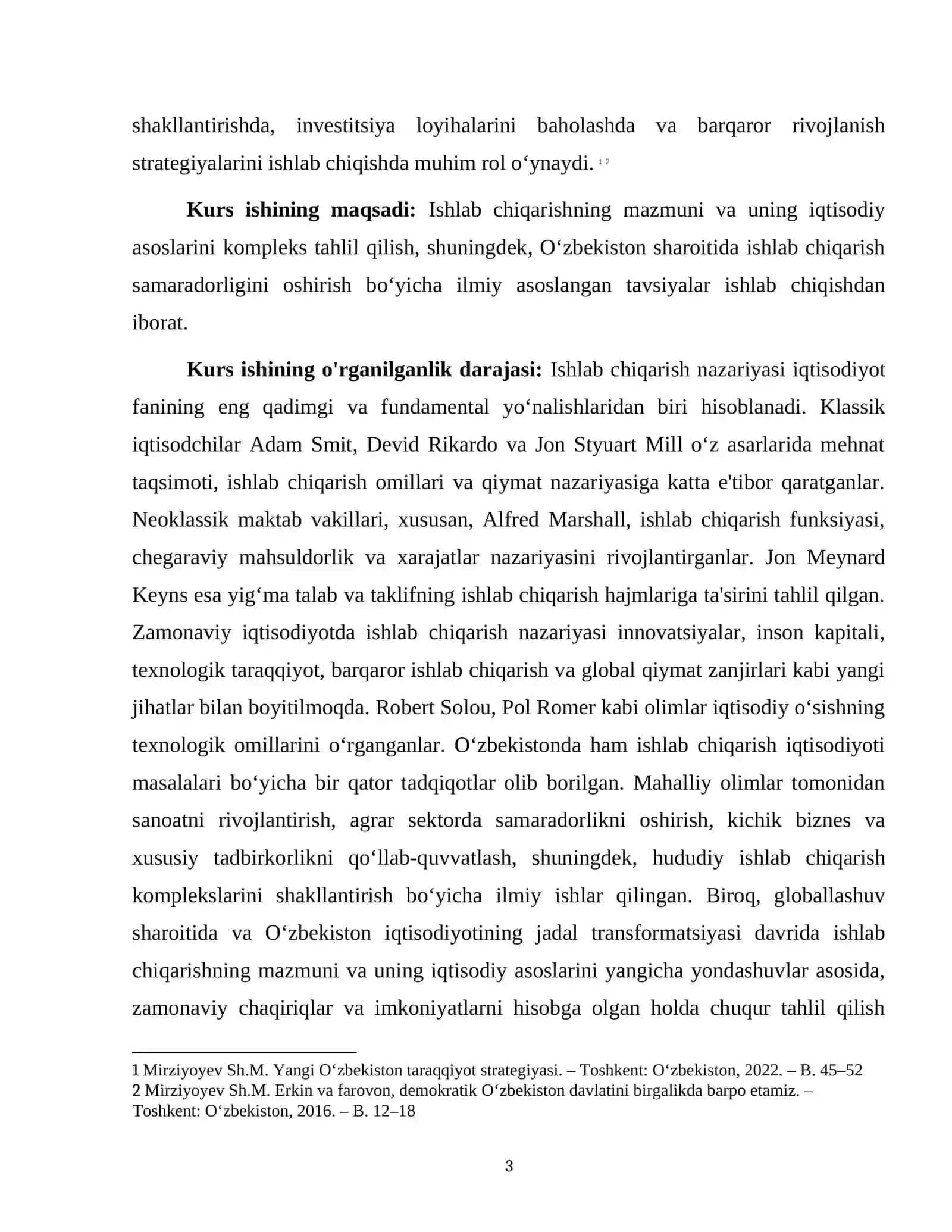 ISHLAB CHIQARISHNING NAZARIY ASOSLARI VA UNING IQTISODIY MOHIYATI 3