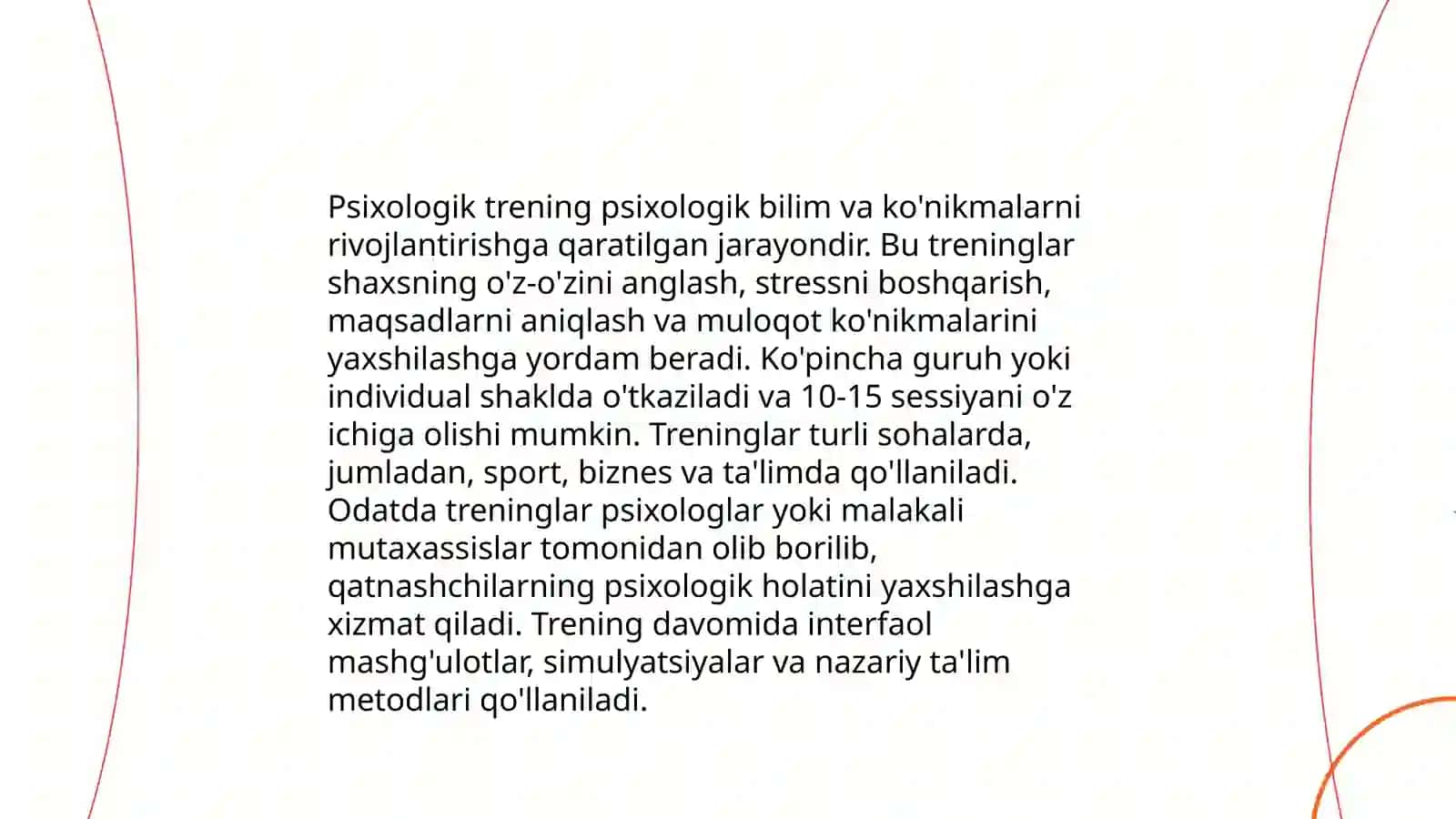 Psixologik treningning asosiy bosqichlari va guruhiy dinamika jarayonlari 3