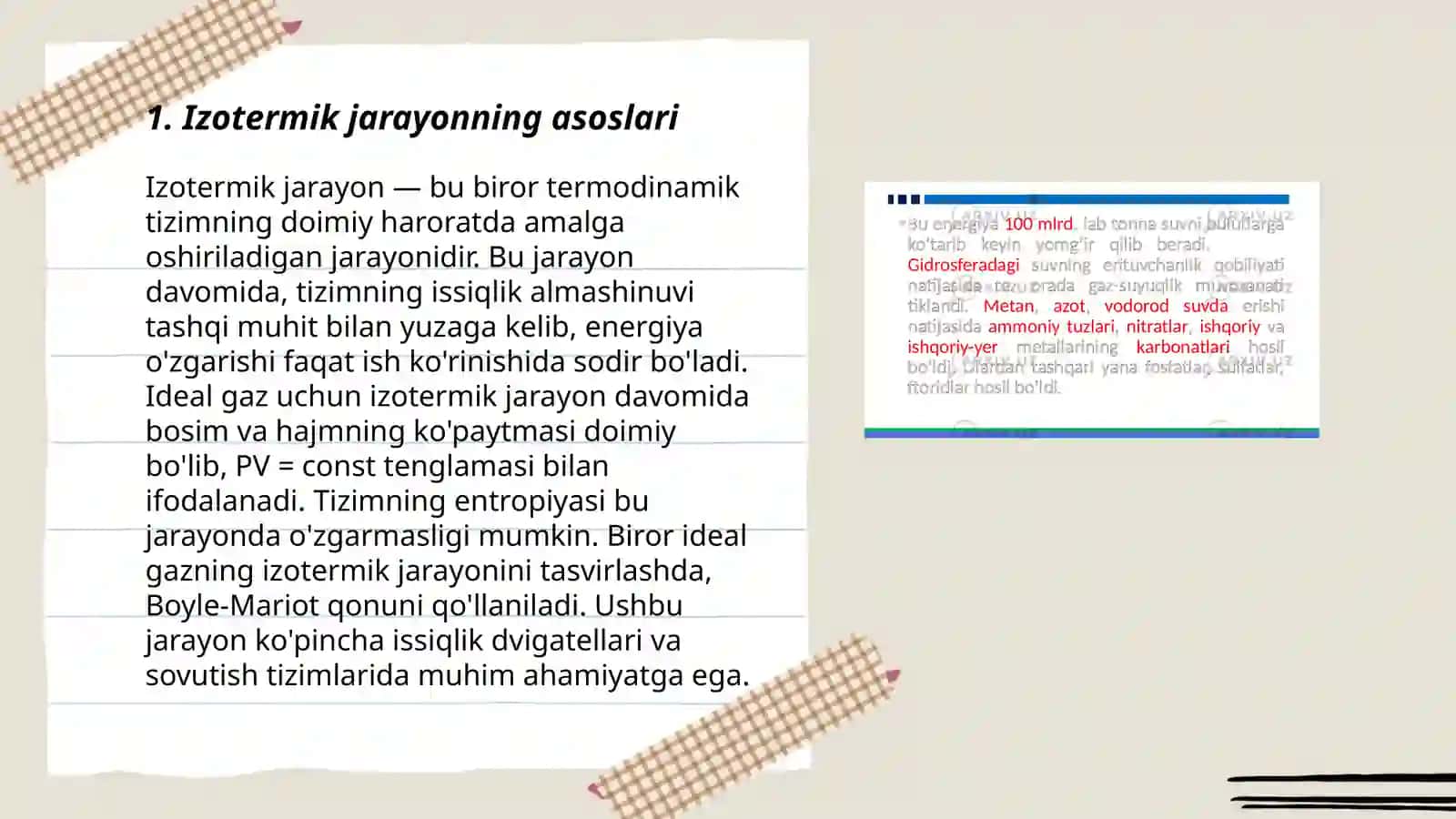 Izotermik jarayonlar 3