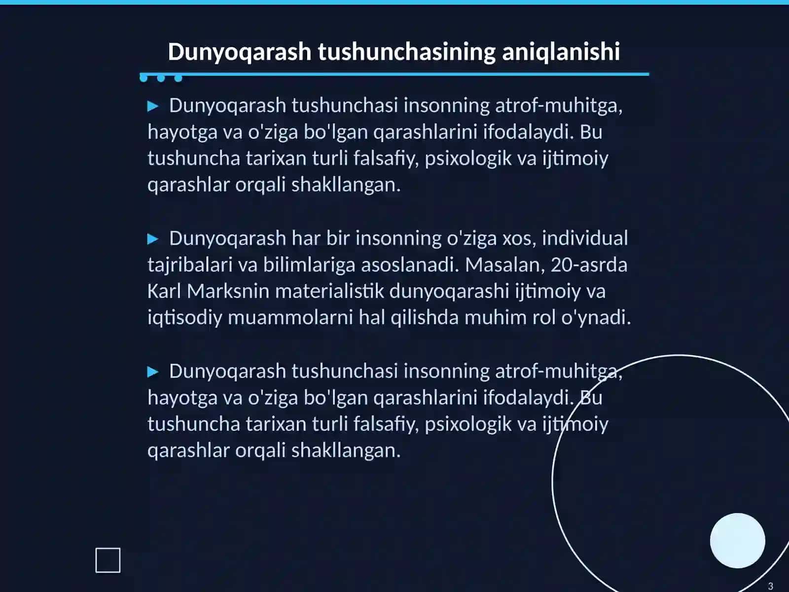Dunyoqarashning mohiyati, tuzilishi va asosiy funksiyalari 3
