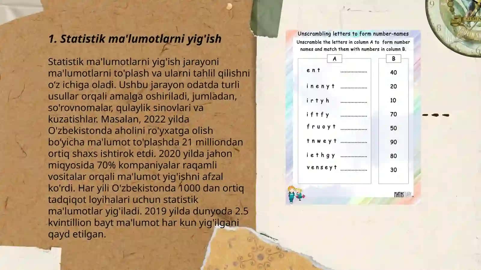 Matematik statistikani vazifalari 3
