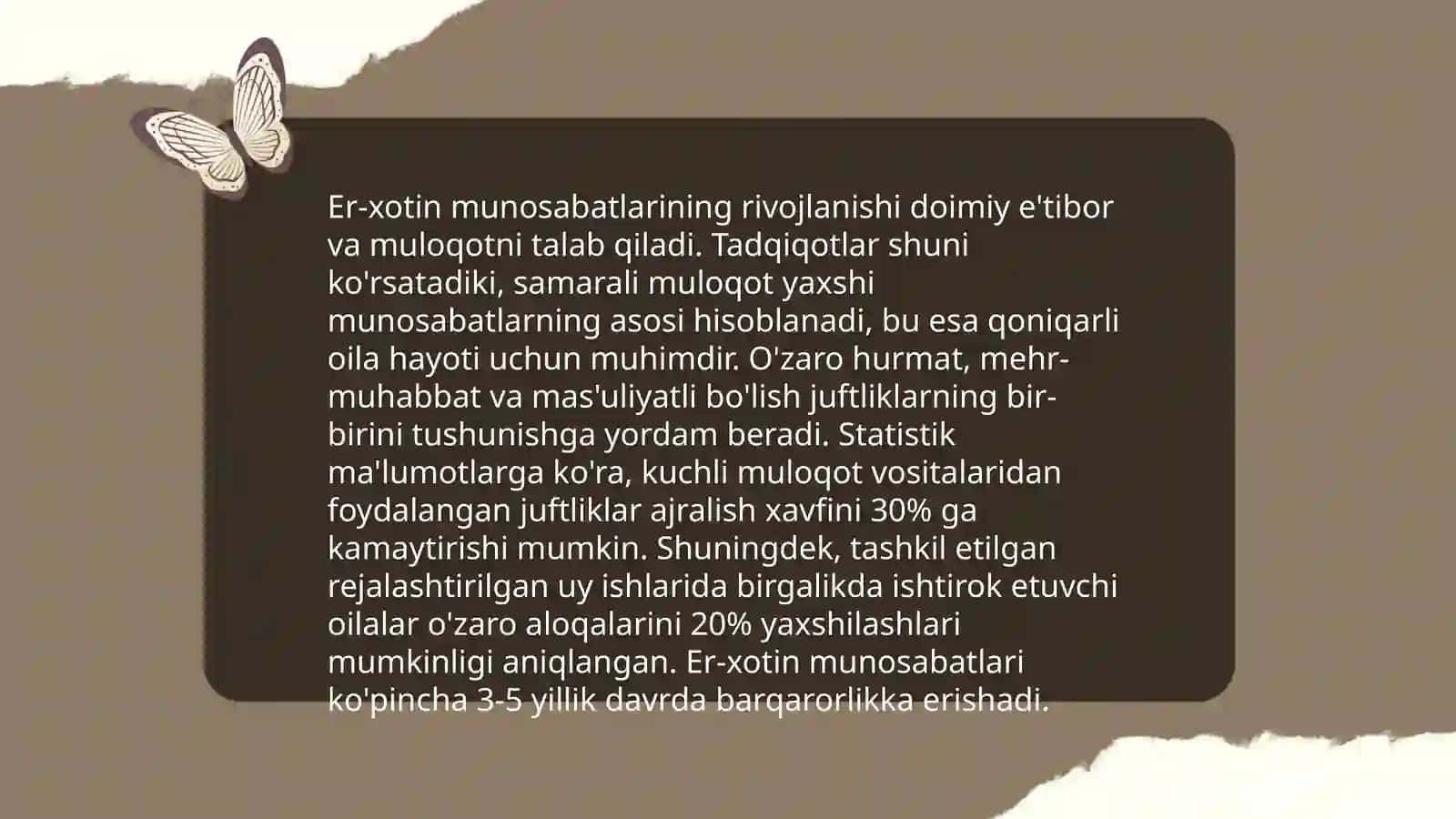 Er xotin juftliklarning shakillanishi 3