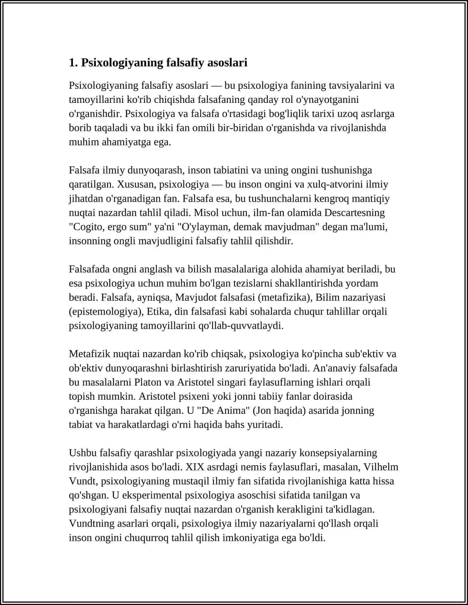 PSIXOLOGIYANING FALSAFA DOIRASIDAGI TARAQQIYOTI 3