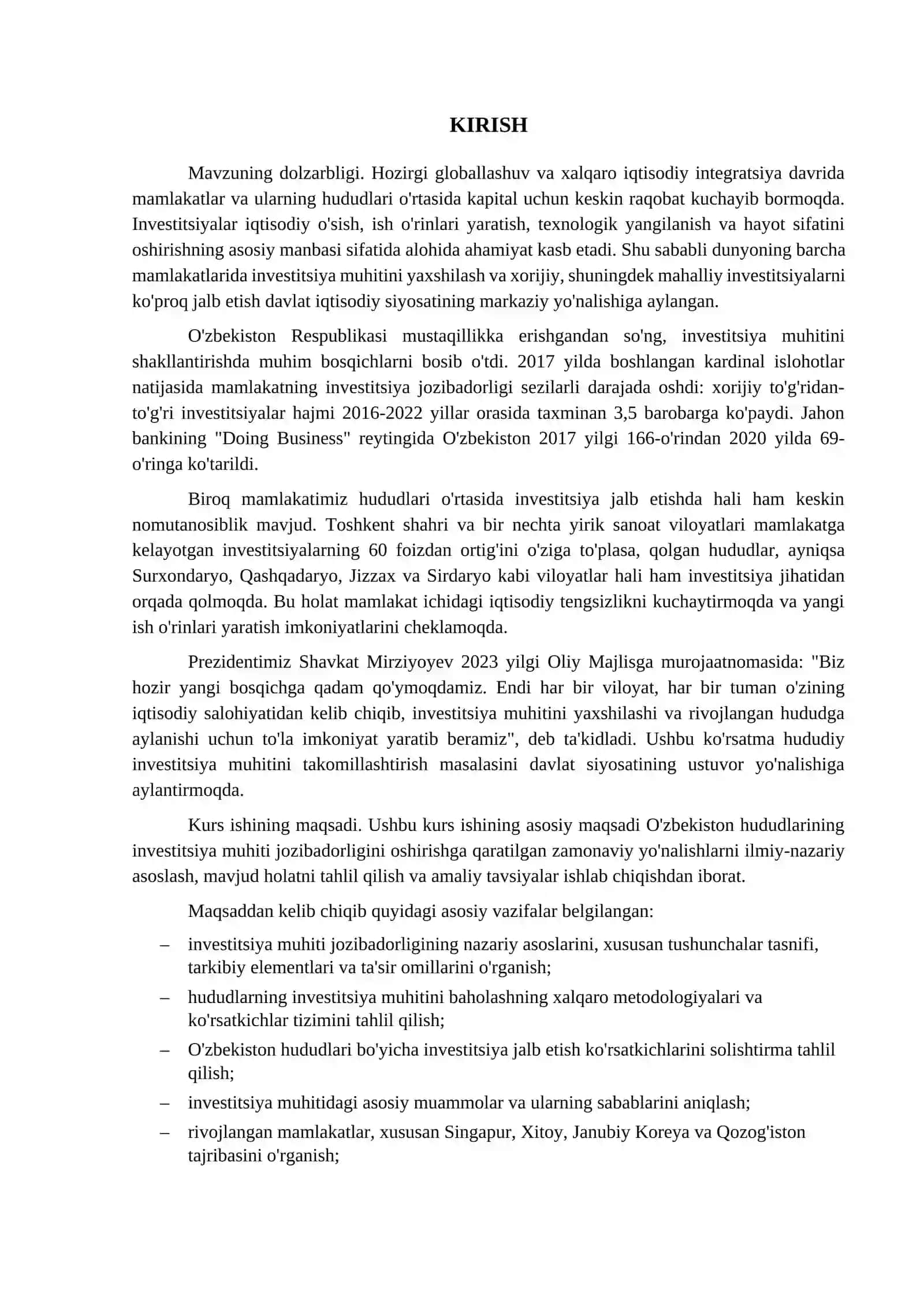 HUDUDLARNING INVESTITSIYA MUHITI JOZIBADORLIGINI OSHIRISHNI TAKOMILLASHTIRISH YO'NALISHLARI 3