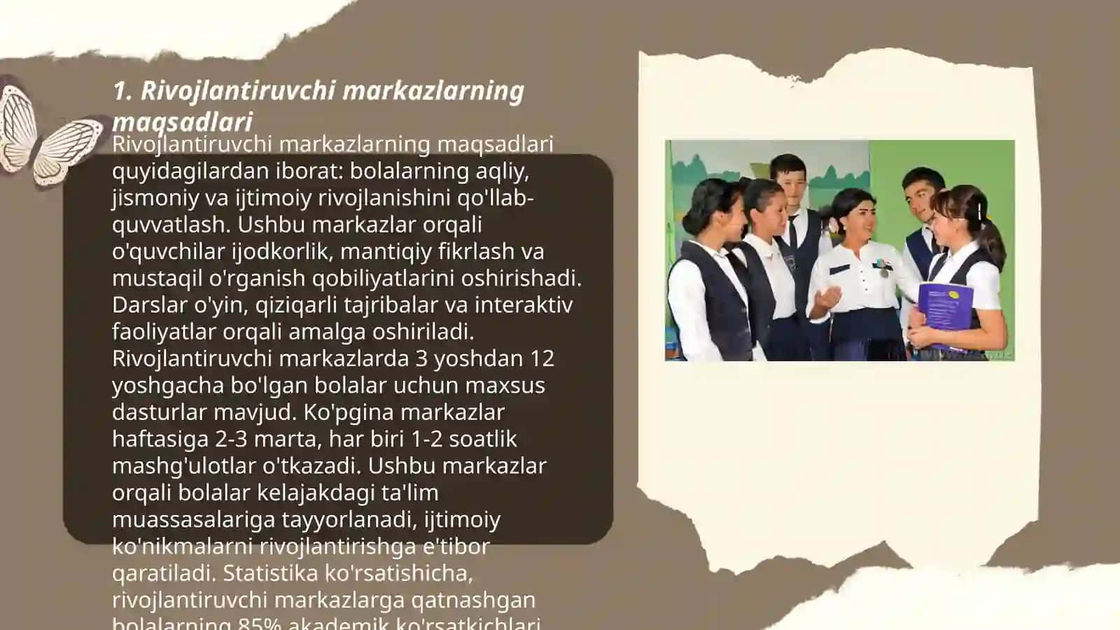 Rivojlantiruvchi markazlar talimiy faoliyat va ularga qoʻyilgan talablar 3