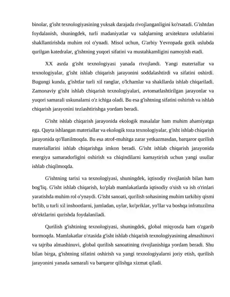 Qurilish g'ishti texnologiyasi. 3