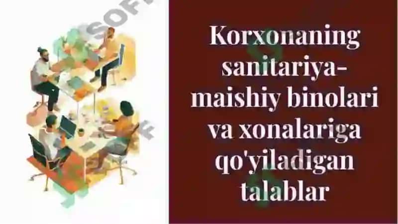 Sanitariya va gigiyena talablari 3