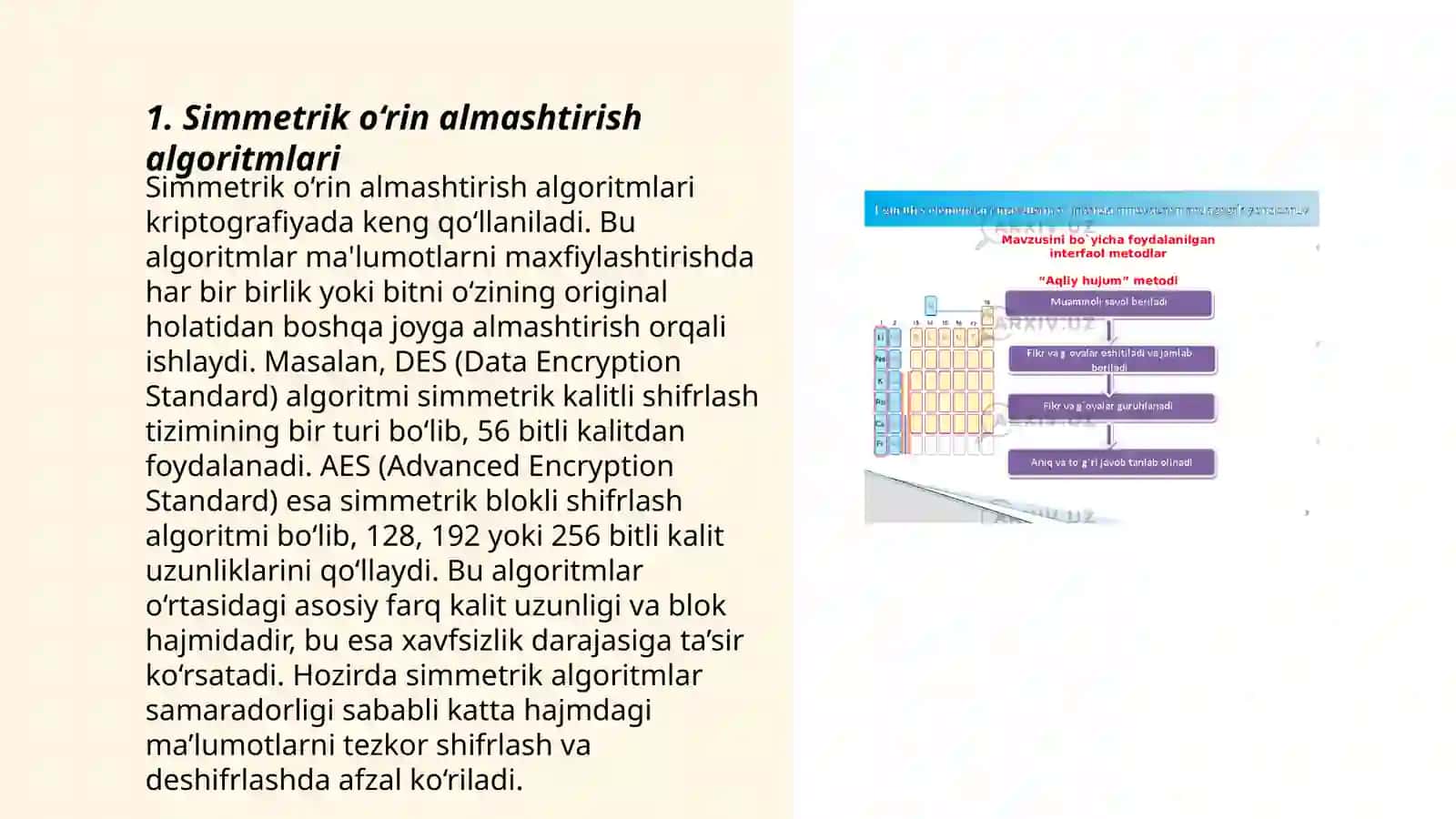 Simmetrik o‘rin almashtirish algoritmlari asosida matnni shifrlovchi dastur 3
