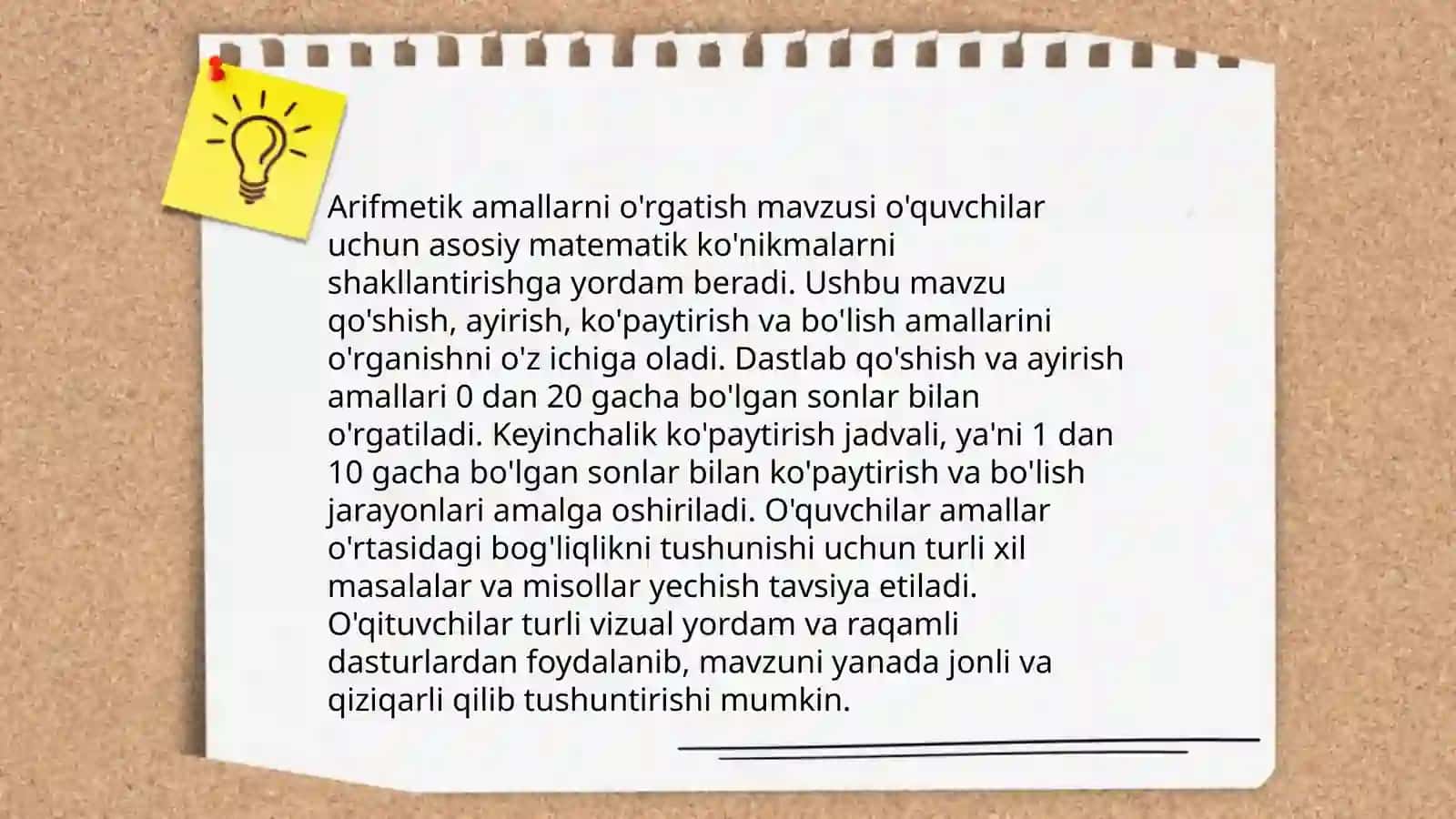 Boshlang'ich sinfda matematika o'qitish metodlari 3